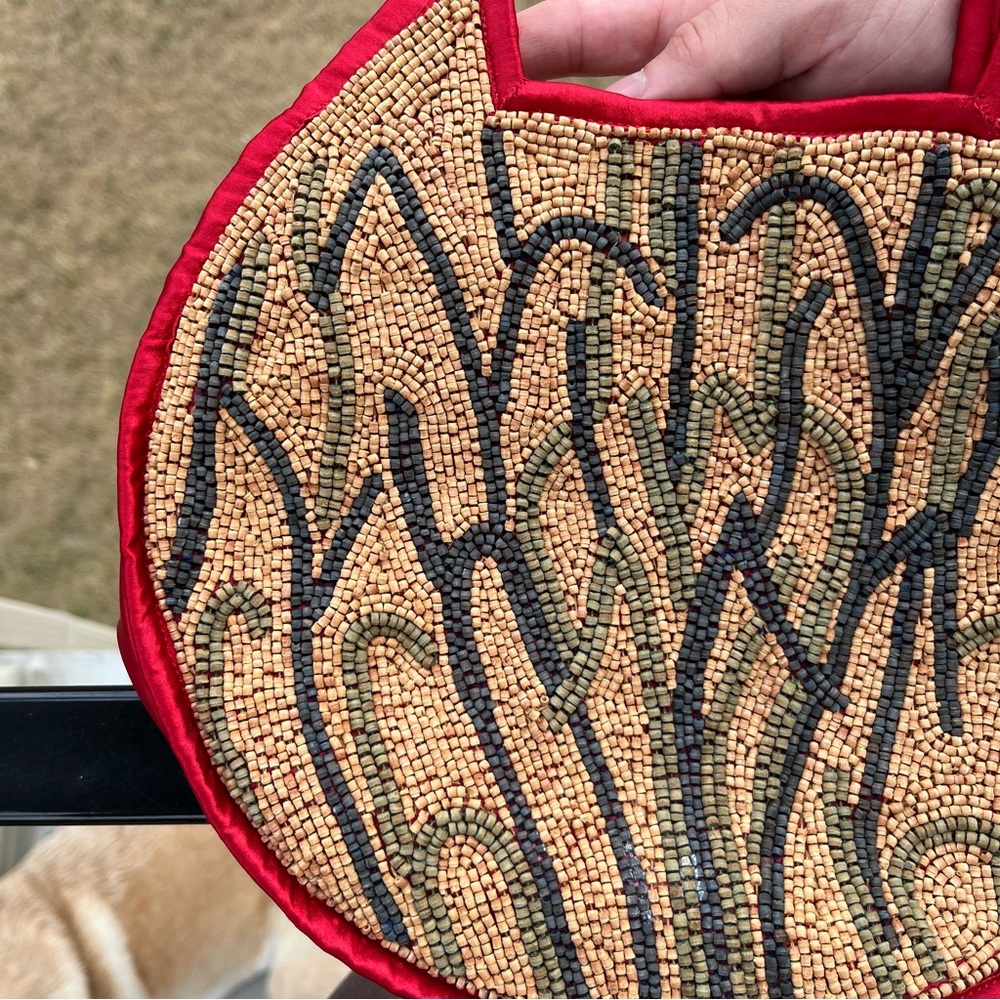 Y2K Red Sequin Cat Embellished Handbag - Picture 6 of 9